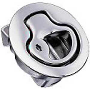 Southco Push-to-Close Latch, Medium, Key Locking, 316 Stainless Steel, Electropolished