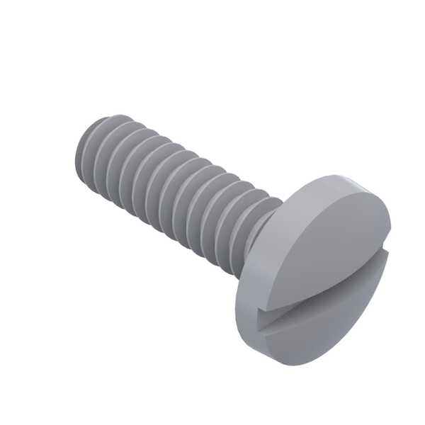 Hardware Specialty Keystone 440 Binding Head Screw, Slotted Drive, 3/8" L, Nylon