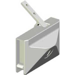 Southco Secure Entry Door Lock, Key Locking, Fits 12.7 (.5") Door Thickness, Plastic, White