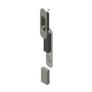 Southco Talon Sliding Entry Door Lockset, Non-Locking, 22.5-27mm (.87-1.06") Door Thickness, Chrome Plated