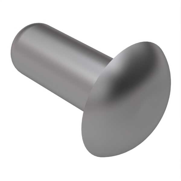 Hardware Specialty Domed Head Solid Rivet, .191" Mounting Hole Dia