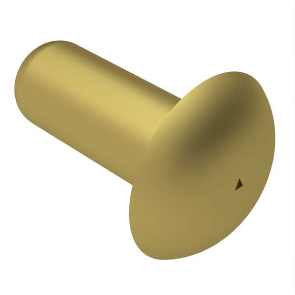 Hardware Specialty Domed Head Solid Rivet, .098" Mounting Hole Dia