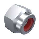 Hardware Specialty | 2-56 Aluminum Alloy, Hex Nylon Locknut  