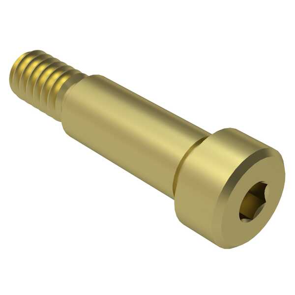 Hardware Specialty 3/8"16 Socket Head Shoulder Screw, Naval Brass