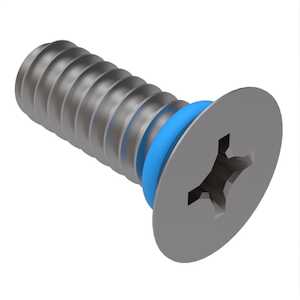 Zago 8-32 X 5/16" L, Phillips, 100 Degree Flat Head Sealing Screw, Stainless Steel, Fluorosilicone O-Ring