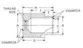 RAF Brass 4-40 Captive Panel Screw Retainer Style B