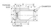 RAF Brass 6-32 Captive Panel Screw Retainer Style D, Nickel Plate
