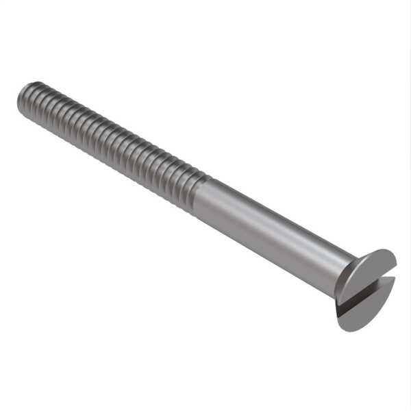 Hardware Specialty | M3 X 70mm Long, Slotted, 90 Degree Flat Head