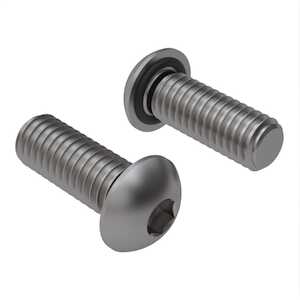 Zago 10-32 X 3/8" L, Hex, Button Head Sealing Screw, 316 Stainless Steel, Buna O-Ring