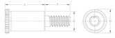 Captive Fastener Standoff, Male, 300 Series Stainless Steel, Passivate, #6-32 x 0.437