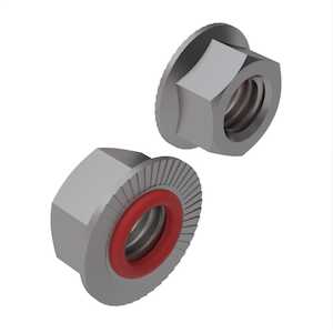 ZAGO M12 Hex Flange Sealing Nut, Stainless Steel, Silicone O-Ring