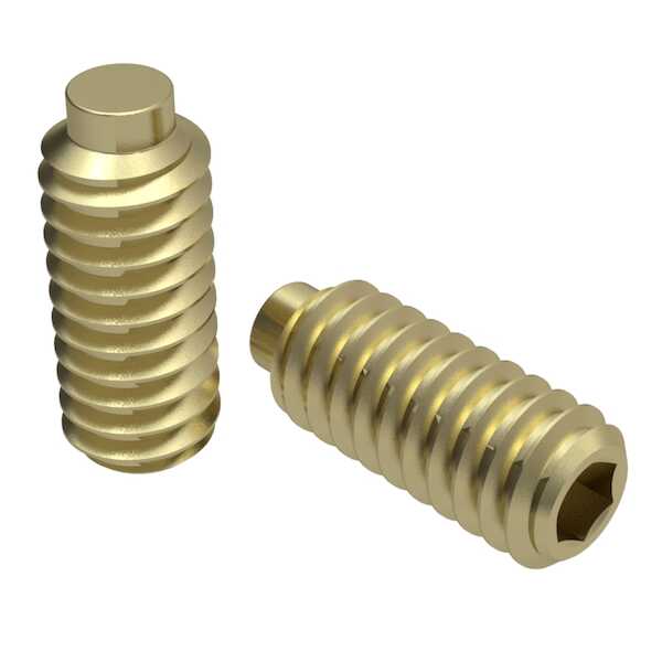 Hardware Specialty 632 X 1/8" L, Half Dog Point, Headless Socket Set