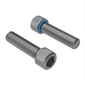 Zago M3 X 14mm L, Socket Cap Sealing Screw, Stainless Steel, Fluorosilicone O-Ring