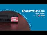 SpotSee ShockWatch Double Tube Flex 65, 25 G Range, White