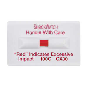 SpotSee ShockWatch Single Tube Clip CX30, 100 G Range, White