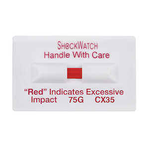 SpotSee ShockWatch Single Tube Clip CX35, 75 G Range, White