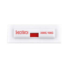 SpotSee ShockWatch Single Tube MiniClip 30, 100 G Range, White