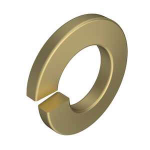 Yellow Lock Washers Hardware Specialty | #4 Heavy Split Lock Washer, .114