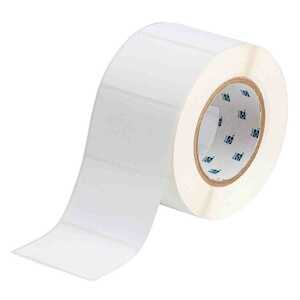 Brady Polyester Labels, 2" H x 3" W, 1000/Roll, White