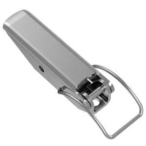 Southco Toggle Style Draw Latch, Medium Size, Concealed Mount, Steel, Zinc Plate, Bright Chromate