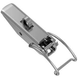 Southco Toggle Style Draw Latch, Medium Size, Concealed Mount, Steel, Zinc Plate, Bright Chromate