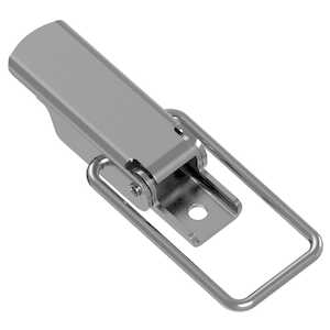 Southco Toggle Style Draw Latch, Large Size, Concealed Mount, Stainless Steel, Passivated