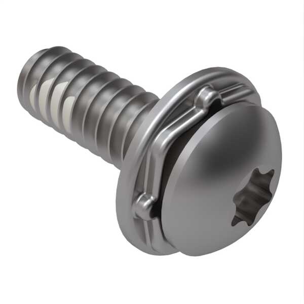 Hardware Specialty M4 X 25mm L, Torx, Button Head Socket SEMS Screw