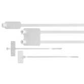 Ty-Rap Striped Cable Tie for Binder ID, Blue/Purple Nylon 6.6 Max Temp 85°C (185°F), Length 91mm (3.6"), Tensile Strength 80 N (18 lbs), 20 Pack