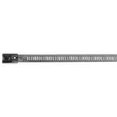 Ty-Rap Multi-Lok 316 Stainless Steel Cable Tie, Black Nylon 11 Coated for High Temperature Applications, Weather/UV Resistant, Length 300mm (11.8"), Tensile Strength 1112 N (250 lbs), 100 Pack