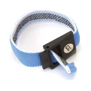 SCS Single-Wire Adjustable Fabric Wrist Strap, Blue