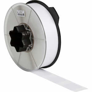 Brady Wraptor Self-Laminating Vinyl Wire & Cable Labels, 2.5" H x 1.5" W, Clear/White, 2200/Roll