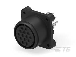 AMP 14 Position Circular Power Connector, Assembly, 250 VDC, Wire-to-Board/Wire-to-Panel, Receptacle, Shell Size 20, Straight, Panel Mount