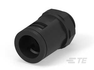 TE Connectivity 15.8 Straight Thru Liquid Tight Conduit Fitting, PG11 Thread, 40.60mm L, Nylon 6, Black