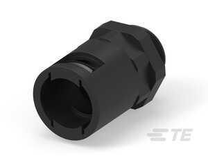 TE Connectivity 15.8 Straight Thru Liquid Tight Conduit Fitting, PG11 Thread, 39.70mm L, Nylon 6, Black