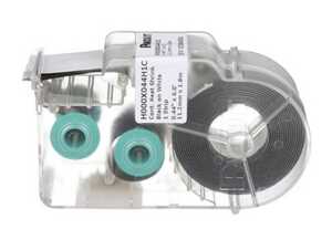 Panduit Continuous Heat-Shrink Label, Mil-Grade, 1/4" Dia. for 16-10 AWG Wire, White, 6' Casset