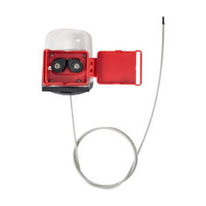 Brady No-Handle Valve Lockout with Cable for Ball and Gate Valves - Clear