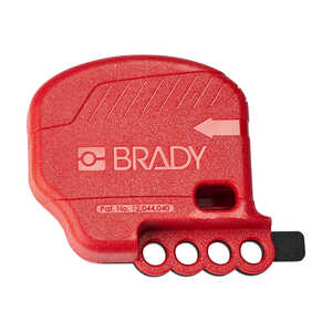 Brady Mini All Purpose Cable Lockout ABS 3.26x4.06x1.33in Red 1EA