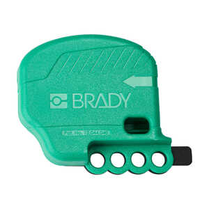 Brady Mini All Purpose Cable Lockout ABS 3.26x4.06x1.33in Green 1EA