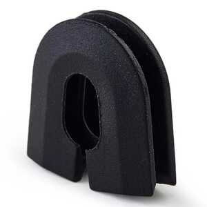 Essentra 12.5 mm Membrane Entry Grommet, 6 mm Hole Diameter, Silicone Rubber, Black