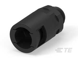 TE Connectivity 13 Straight Thru Liquid Tight Conduit Fitting, M12x1.5 Thread, 39.50mm L, Nylon 6, Black