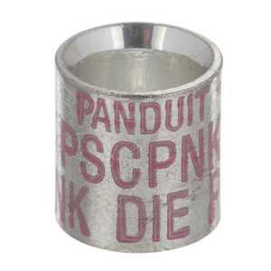 Panduit Copper Parallel Splice, # 12 AWG-# 2/0 AWG, Pink, Die Code P42, Length 0.62"