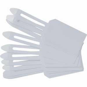 Brady Blank Color-Coded Tag, 5.8" H x 3.25" W, Plastic, White, 25/Pack