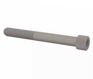 Essentra 1/2"-13 X 1-1/2" Long, Socket Head Cap Screw. Nylon, Natural, Hex Drive, Partially Threaded