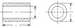 3/16" Round Aluminum Spacer, 1/8"L, .09" Hole Clearance