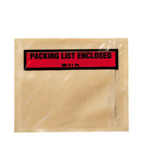 3M Top Print Packing List Envelope PLE-T1, PACKING LIST/INVOICE ENCLOSED, 4-1/2" x 5-1/2", 1000/Case