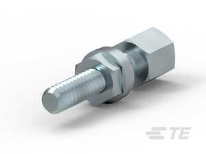 AMP 3/16" Hex Female Screwlock Kit, 4-40, Steel, Zinc Clear Chromate, 9/16" L, 1/Kit