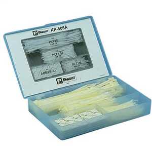 Panduit Indoor Cable Tie & Mount Kit in Plastic Box, Nylon, Sample Kit