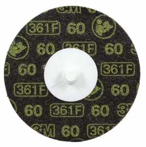 3M Roloc Disc 361F, 60 YF-Weight, TR, 2 in, Die R200P, 50/Carton, 200 ea/Case