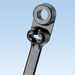 Panduit Dome-Top Barb Ty Clamp Tie, 15.5" (394 mm) L, 1/4 (M6) Screw, Light-Heavy, Weather Resistant Nylon, Black, 50/Pack