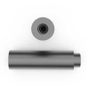 RAF 1/4" Round Brass Knurled Front Face Swage Standoff, 6-32, 1/8"L, Ductile Nickel Plate